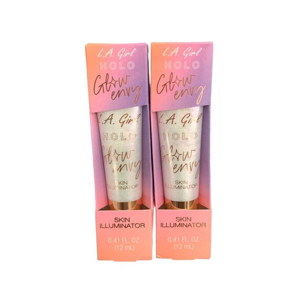 L.A. Girl Glow Envy Liquid Skin Illuminator- Holo Glow & Rosy Glow (1 of each) - Picture 1 of 7